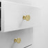 SKFGNX Hardware,5 Gold Cabinet Pulls Solid Zinc Alloy Kitchen Cupboard Single Hole for Bedside Table Handle Drawer