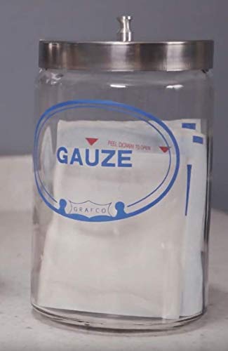 Graham-Field Glass Sundry Jar for Medical Dressing Storage