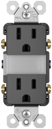 Legrand radiant NTL885TRBKCC6 15 Amp Adjustable LED Night Light Outlet, Tamper Resistant, Black (1 Count)