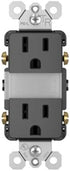 Legrand radiant NTL885TRBKCC6 15 Amp Adjustable LED Night Light Outlet, Tamper Resistant, Black (1 Count)