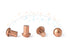 YXQ 50 Pcs Copper Solid Rivets, 1/4 Diameter 5/16 L Shank Round Head Fasteners, M6x8