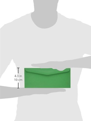 Quality Park #10 Traditional Colored Envelope, Green, 25 per Pack (11135)