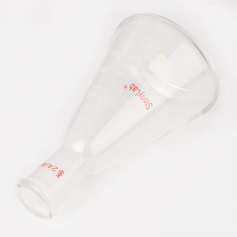 StonyLab 250ml Glass 24/40 Erlenmeyer Flask, Borosilicate Heavy Wall Flask with 24/40 Standard Taper Joint
