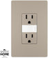 Legrand radiant NTL885TRBKCC6 15 Amp Adjustable LED Night Light Outlet, Tamper Resistant Decorator Receptacle, Optional Louver, Black (1 Count)