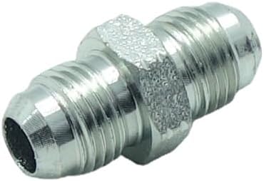 1 Piece Flare Straight Union Adapter Hydraulic Fitting 3/8" Male JIC 37° (9/16"-18) x 3/8" Male JIC 37°