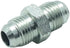 1 Piece Flare Straight Union Adapter Hydraulic Fitting 3/8" Male JIC 37° (9/16"-18) x 3/8" Male JIC 37°