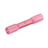 Butt Splice Connector Heat Shrinkable Insulated, BHT1.25, 0.5-1.5mm² (22-16 AWG), Electrical Cable Crimp Tube, Red, 50
