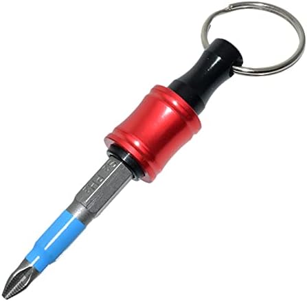 1/4 inch Hex Shank Bit Holder, 6pcs Quick Release Drill Bit Holder for Impact Driver, Portable Screwdriver Bits Holder