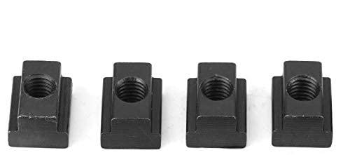4PC Set T-Slot Nut, Black Oxide Finish, 1/2-13 Threads Table Slot