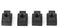 4PC Set T-Slot Nut, Black Oxide Finish, 1/2-13 Threads Table Slot
