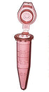 MUHWA 1000PCS Polypropylene Microcentrifuge Tube with Snap Cap, 0.5ml Capacity Microtubes (Red)