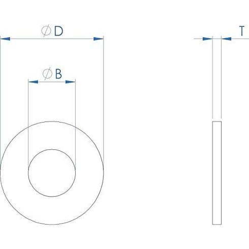 (100 pcs) 1/4" x 3/4" OD 18-8 Stainless Steel Fender Washer by Fullerkreg