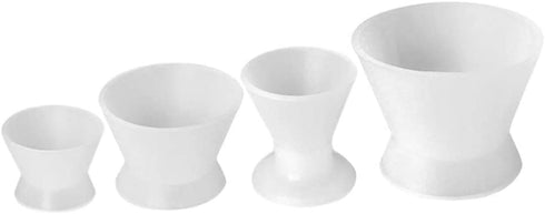 4pcs/Set Dental Lab Silicone Mixing Cup, Self-solidifying Rubber Mixing Bowl