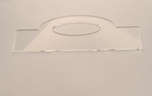 Oval Grip Charcuterie Board Handle Template, Acrylic Router Template for Home Kitchen Cutting Board Handle (11.75x4.1")
