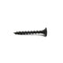 #6 x 1 Wood Screws 100PCS Coarse Thread Drywall Screws Flat Truss Head Self Tapping Screws Black Phosphate Coated Fast