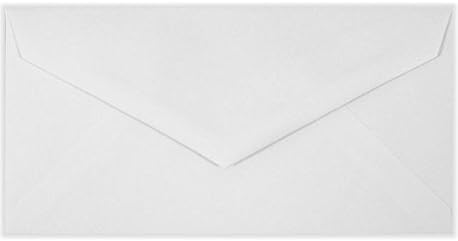 LUXPaper Monarch Envelopes | 3 7/8" x 7 1/2" | Bright White | 24lb. Text | 50 Qty