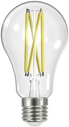 Satco S12442 A19 LED 4-Bulb Value Pack, 100W Replacement, 2700K, Clear by Nuvo