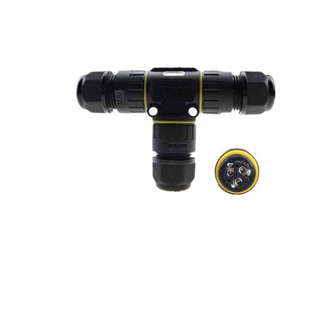 M20T 3 Pin Waterproof Connector 3 Pin Outdoor Lighting Electric Connection Box