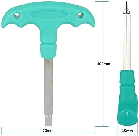 CAMVATE Straight Screwdriver Assembly Tool Silver Stainless Steel Made with Plastic T-handle - 2825 by CAMVATE