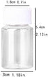 HLLMX 8 PCS Plastic Clear Empty Bottle Pill Bottle Container Chemical Reagent Bottle Liquid Bottle Solid Powder Bottle 20ML by Duehut