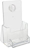 SourceOne Trifold Brochure Holder for 4” x 9” Booklets, Clear Acrylic Organizer
