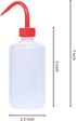 250ml Color Coded Low-Density Polyethylene (LDPE) Narrow Mouth Wash Bottle (Red - (Each))