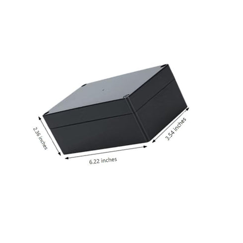 Project Box for Electronics, Junction Box ABS Plastic Dustproof Waterproof IP65, with 4 PCS M16 Cable Glands Black