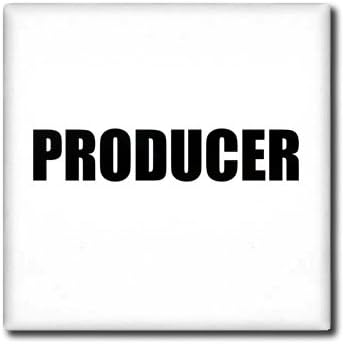 3dRose 12 Inch Producer - Film Industry Job Pride - Black and White Text - Proud of Your Movie Profession or Hobby