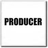3dRose 12 Inch Producer - Film Industry Job Pride - Black and White Text - Proud of Your Movie Profession or Hobby