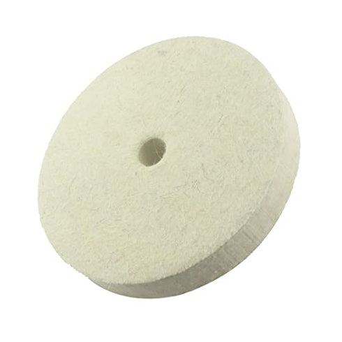 ?????????????? 8''x1'' Wool Buffing Wheel, Jewelry Polishing Wheel with 5/8 Inch Arbor Hole for Bench Grinder/Die Grinder