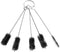 5 PCS Black Nylon Cleaning Bottle Brush, Tube Brushes for Household Cleaning
