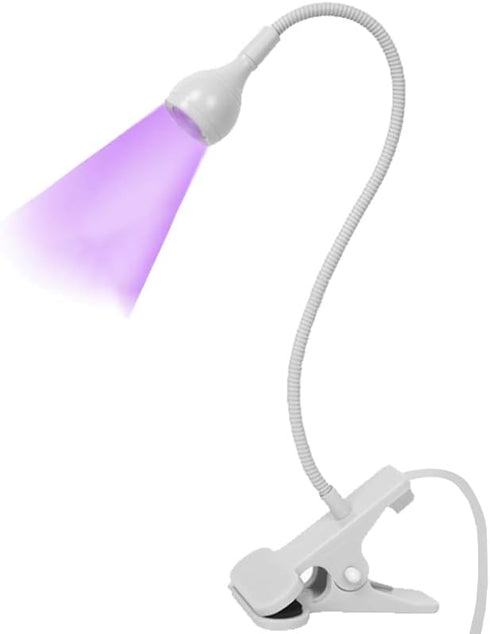 Meitawilltion 3W UV LED Desk Light,Flexible Gooseneck and Clamp Mini Desk Light with