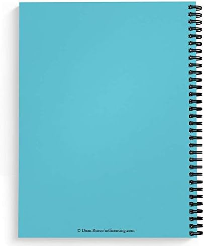 Softcover Love And A Dog Dean Russo 8.5" x 11" Spiral Notebook/Journal, 120 Wide Ruled Pages, Durable Gloss Laminated Cover, Black Wire-o Spiral. Made in the USA by Gotcha Covered Notebooks