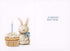 Pictura Birthday Card Featuring Bunny and Cupcake - Perfect for Kids