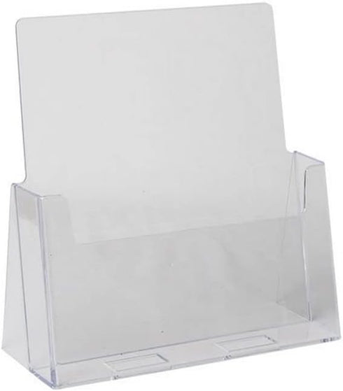 Dazzling Displays Clear Acrylic 8.5 x 11 Brochure Holder - Magazine Rack for Office and Trade Shows