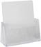 Dazzling Displays Clear Acrylic 8.5 x 11 Brochure Holder - Magazine Rack for Office and Trade Shows