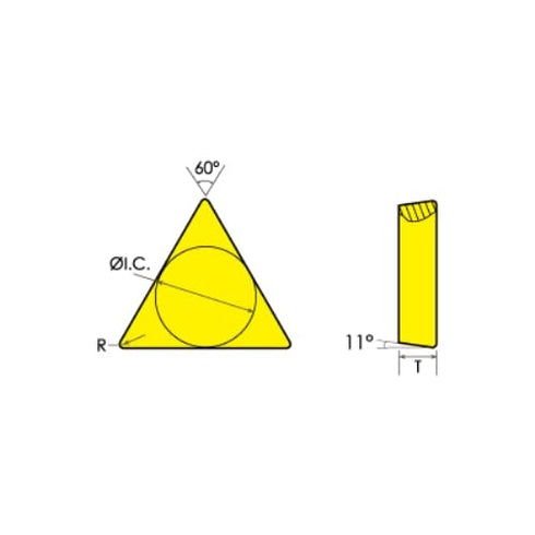 HHIP 6020-1431 TPG-431 C6 TiN Coated Carbide Insert