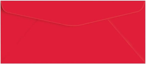 Red Bright Color #10 Envelopes for Mailing Letters, Business Memos, Invitations, Invoices | 4 1/8" x 9 1/2" | 50