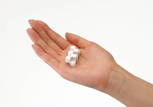 Kokuyo Kado-Keshi Petit Eraser, Set of 2, Blue/White (Keshi-U750-1)
