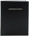 BookFactory Engineering Notebook - 240 Pages, 8" x 10", Black Cover, Section Sewn Hardbound, (.25" Grid Format)