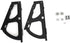 Chiffonade 2pcs Stainless Steel Shoe Cabinet Hinges with Turning Rack - Black Replacement