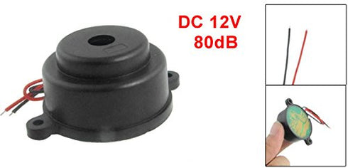 uxcell A12051700ux0113 DC12V 2 Wire Industrial Electronic Alarm Sound Buzzer, 80dB