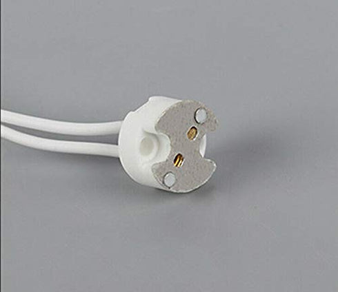 10 Pack Bioluz LED MR16 Socket, GU5.3 Socket, LED Halogen Lamp Ceramic Wire Connector Base Adapter