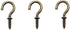 Small Screw Hooks 5/8 Inch 160 Pcs Ceiling Hooks for Christmas Lights, Jewelry, Cup Hooks for Hanging Bronze