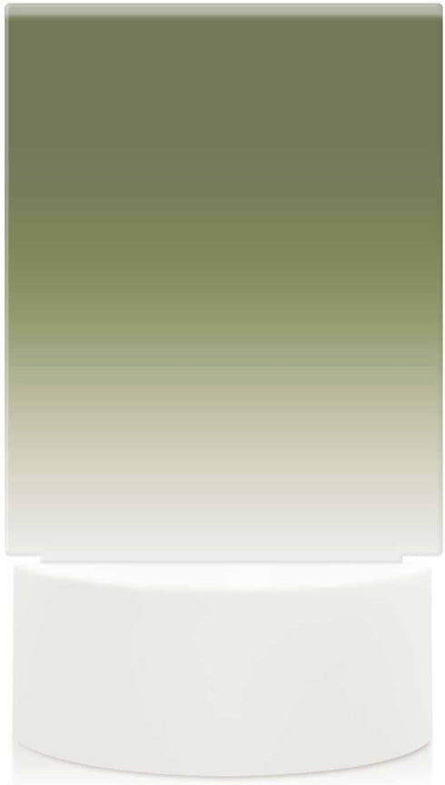 Singingin Bedside Table Lamp Sage Green Ombre Small Lamp for Nightstand with Plug