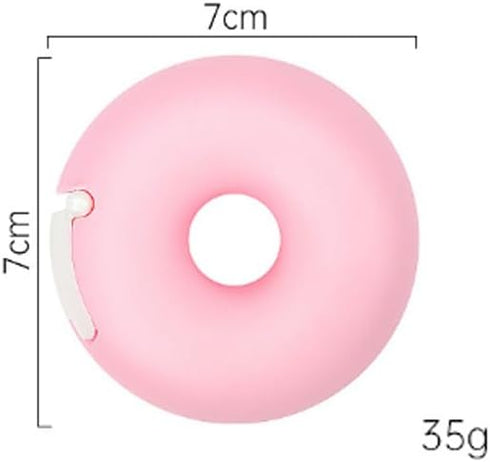 Tape Dispenser Mini Tape Cutter, Donut Shape Tape Cutter Box Case, Tapes Included for Home, School, Office Use