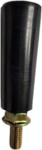 Revolving Hand Knob HandWheel M6 Male Threaded Stem L-2.4" Black for Woodworking Machine, Boat Trailer Jack