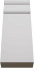 2 1/2"W 6 1/2"H 1"P x x Americraft Solid Paint Grade Wood Traditional Plinth Block, Primed Pine
