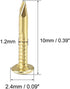 uxcell Small Tiny Nails 1.2x10mm (DxL) for Wooden DIY Decorative Pictures, Brass Tone, 300pcs