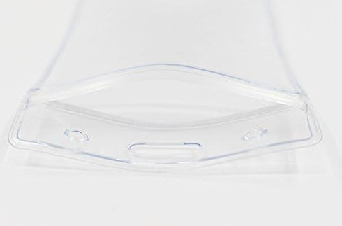 Horizontal Sealable Waterproof Badge Holders - Clear Plastic Name Tag ID Card Holder (10PCs)
